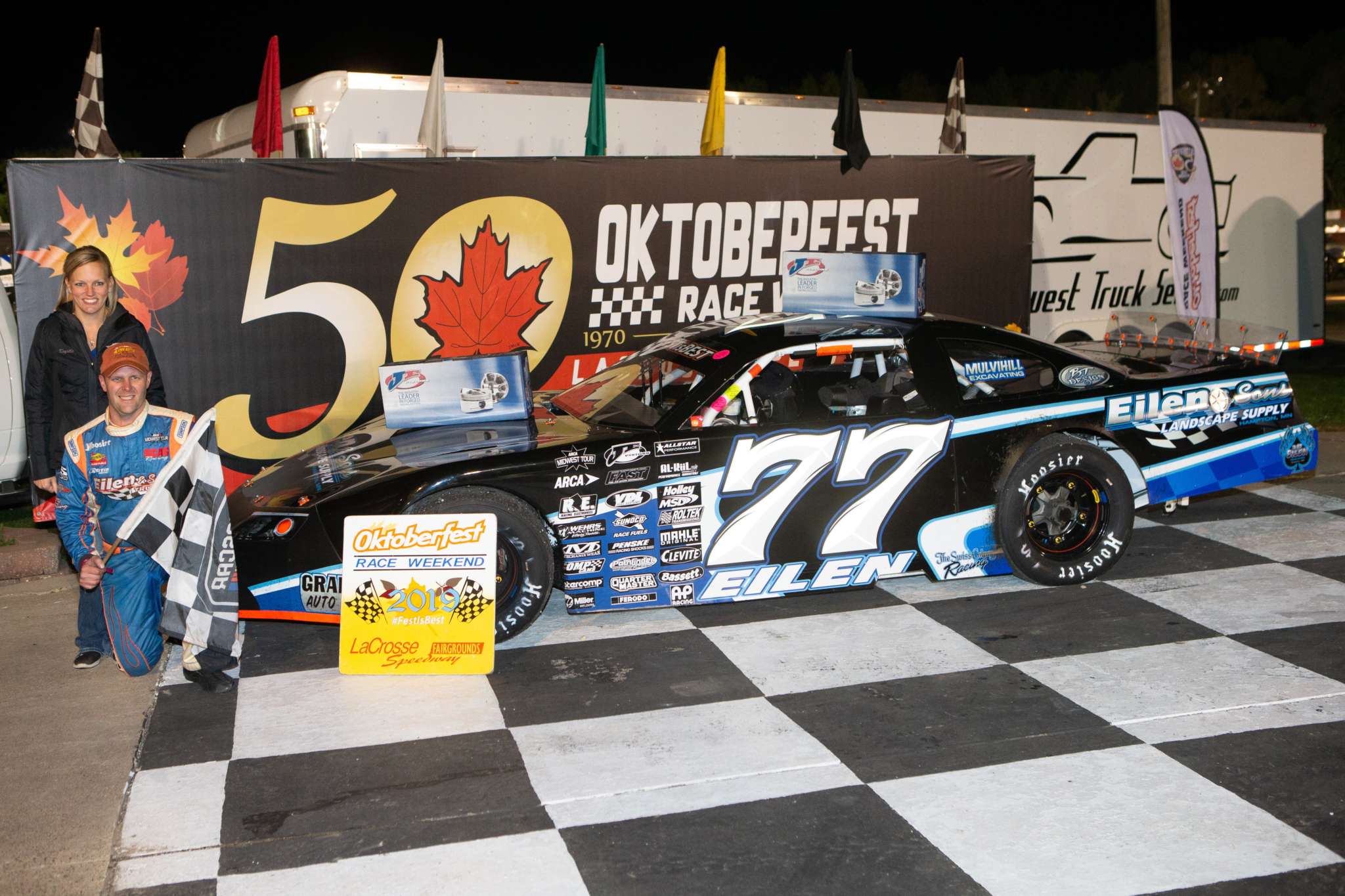 Oktoberfest Race Weekend La Crosse Speedway in West Salem, Wisconsin